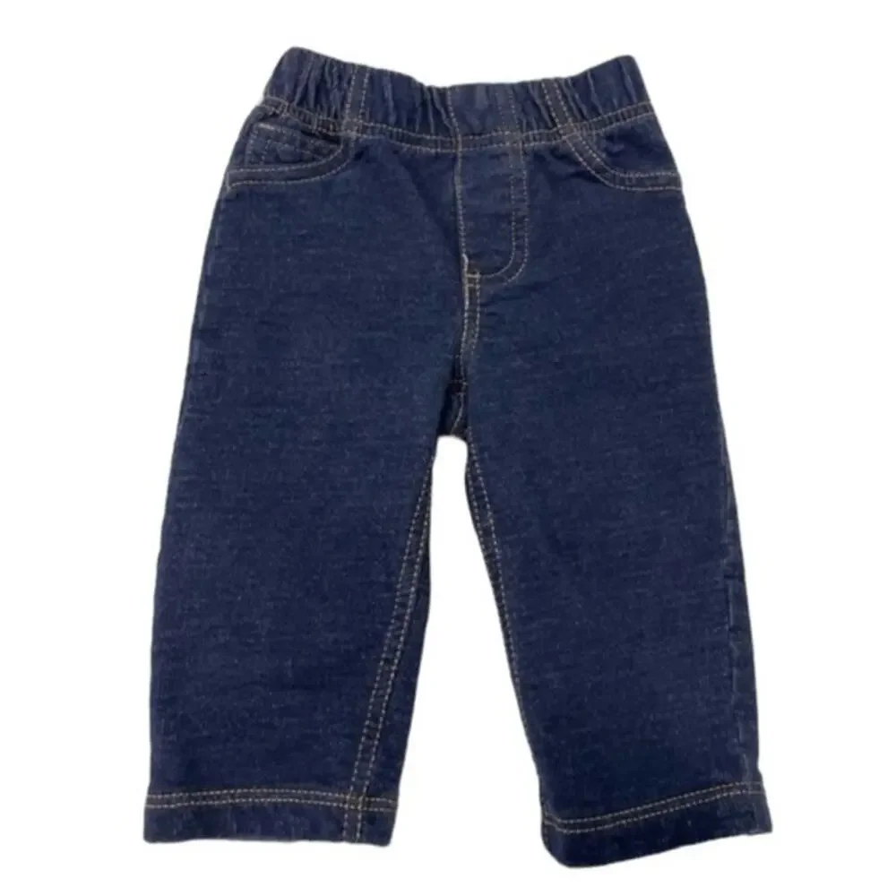 Carter’s Denim Blue Jeans Size 6 Months cotton